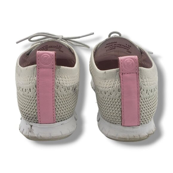 Cole Haan ZERØGRAND Stitchlite Wingtip Oxford Sneaker Womens 7.5 White - Picture 6 of 9